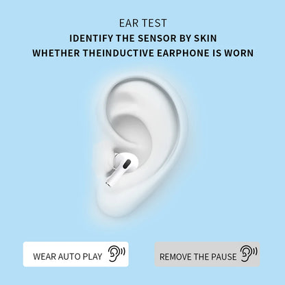 Bluetooth wireless earphones with heart rate monitoring