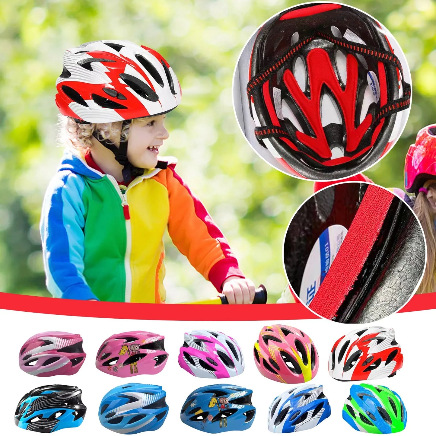Kids Bicycle Skateboard Helmet Protective Gear Set