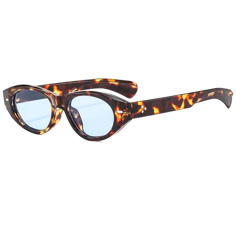 Retro Small Oval Sunglasses Women Men