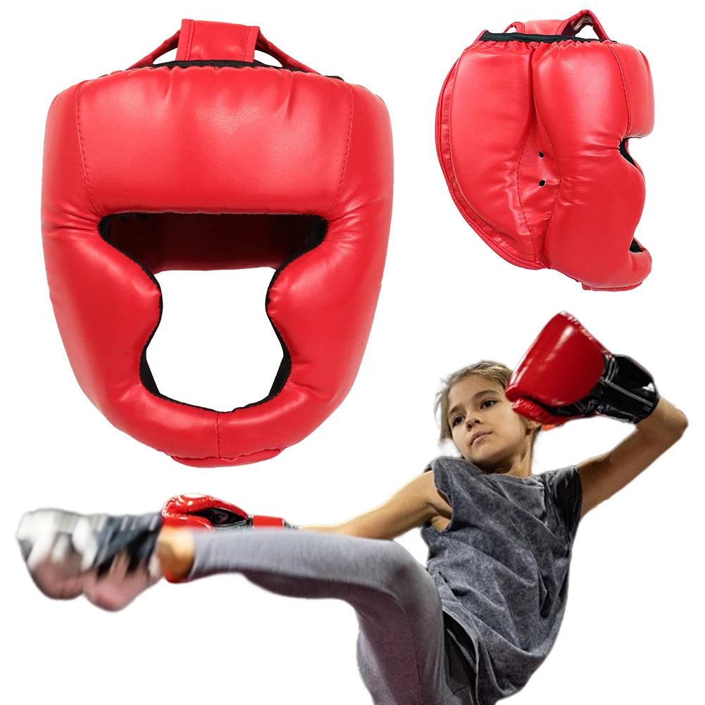 Adults/child MMA Safety Boxing Gloves Helmet Head Gear