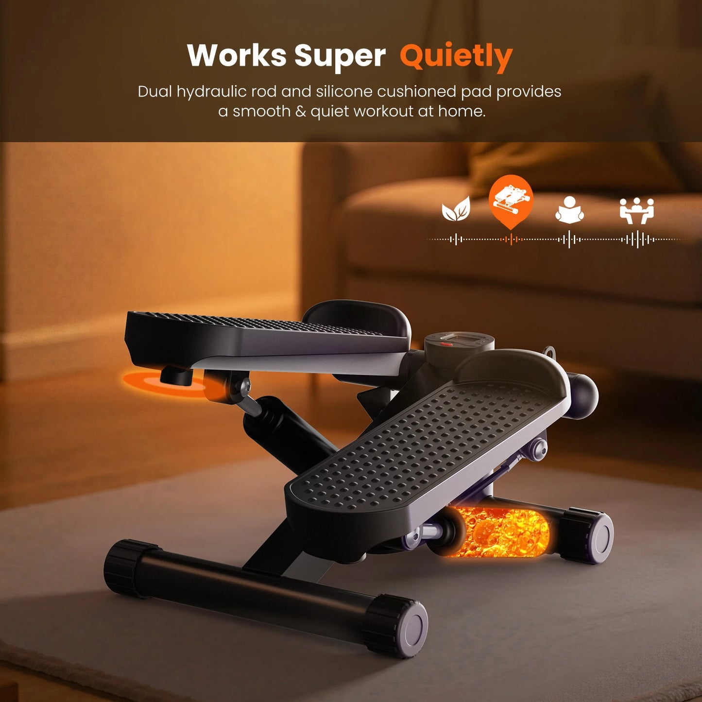 Mini Stepper 300‑Lb Hydraulic Cardio Machine