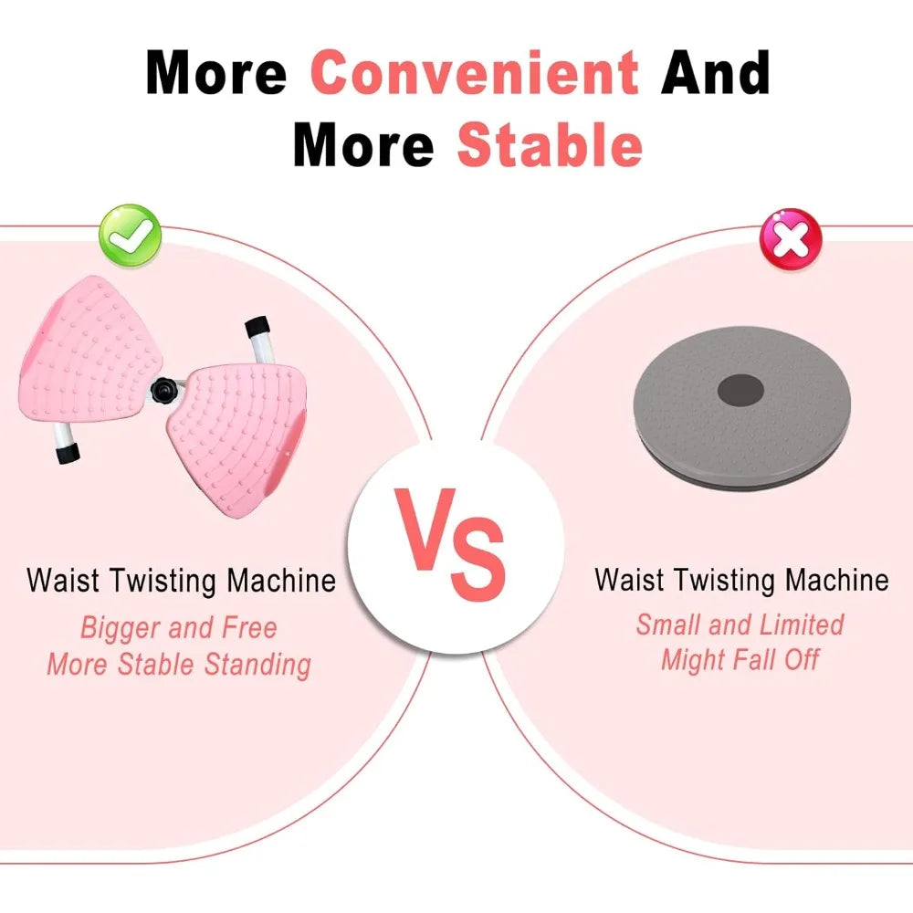 Slim‑waist noiseless 300‑lb twist board machine