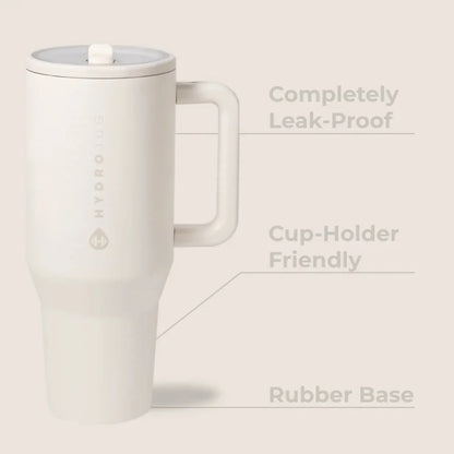 40oz Cream Insulated Stainless Steel Water Bottle
