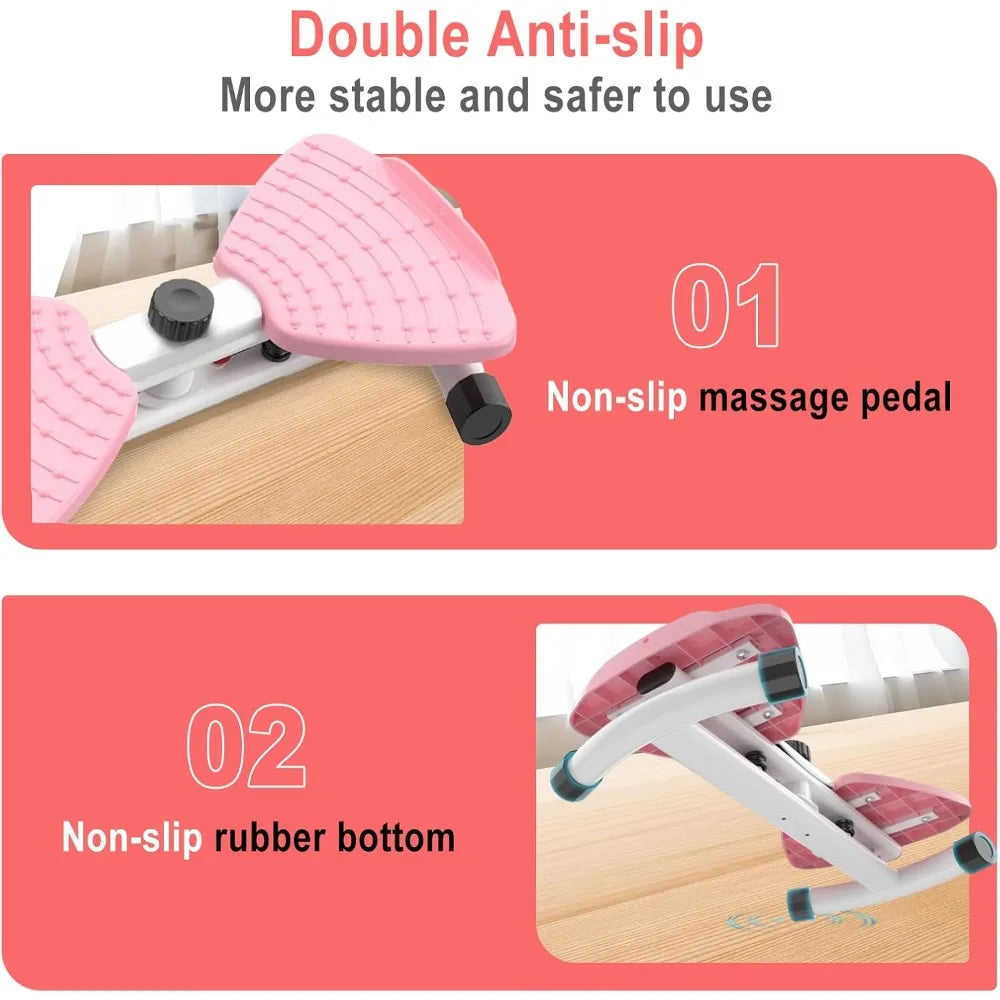 Slim‑waist noiseless 300‑lb twist board machine