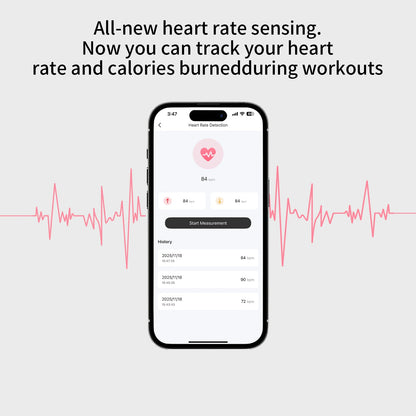 wireless Bluetooth earphones with heart rate monitoring