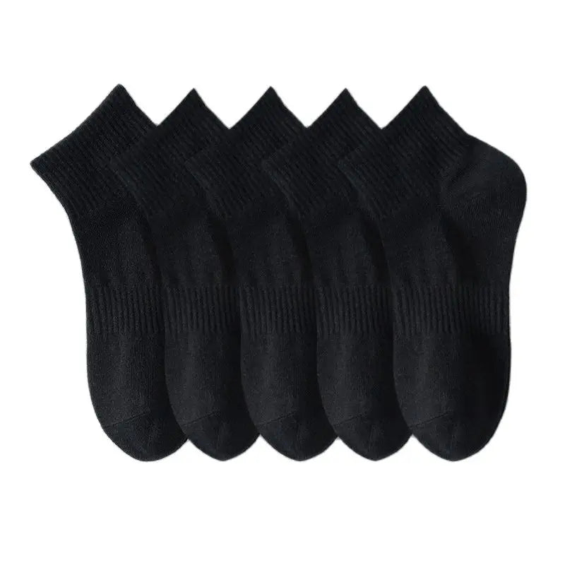 Cotton Anti‑Odor Breathable Sports Boat Socks Pack