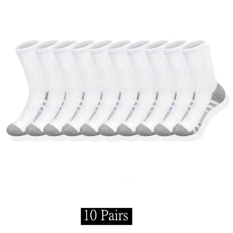 10/20/30 Pairs Men Woman Classic Crew Socks