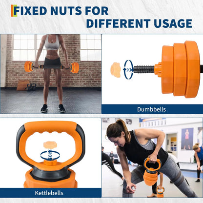 4‑in‑1 Adjustable Dumbbell Barbell Home Gym Set