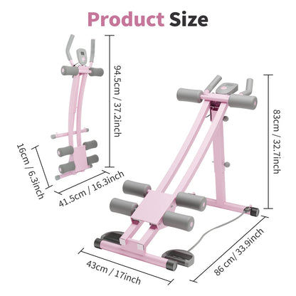 Abdominal Curling Machine Adjustable Dual Track Exercise