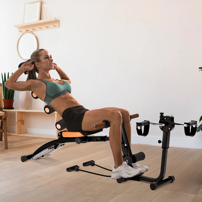 Six-In-One Multifunctional Abdominal Machine  Home Fitness