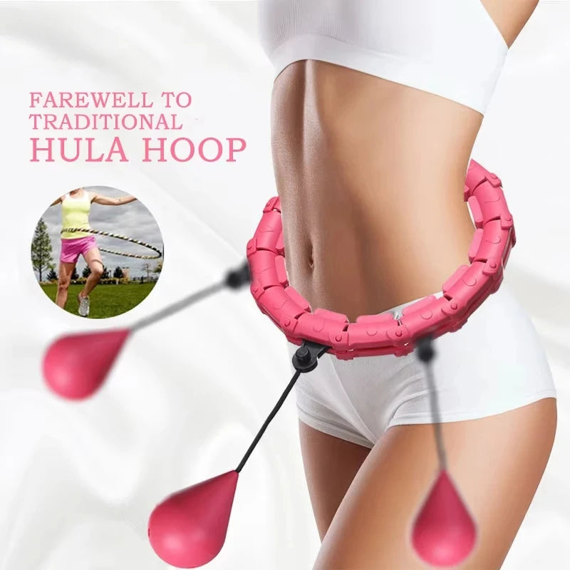 Smart Weighted Hoop, 24‑Link Adjustable Fitness