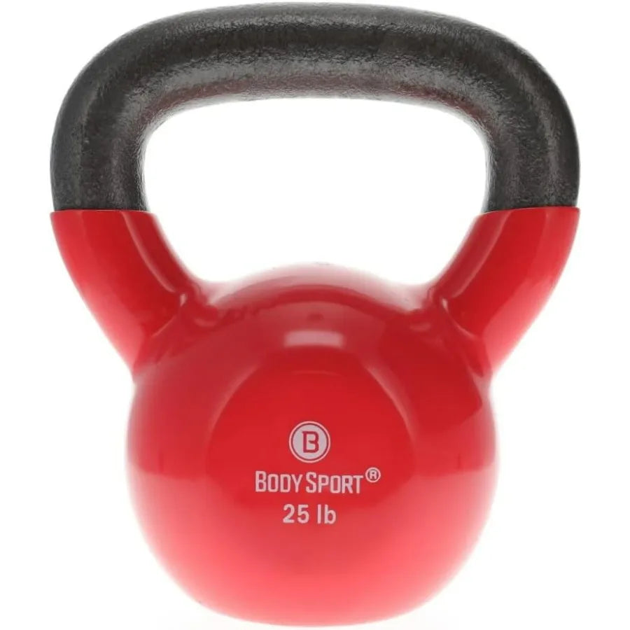 Vinyl‑Coated Cast Iron Kettlebell for Strength Training
