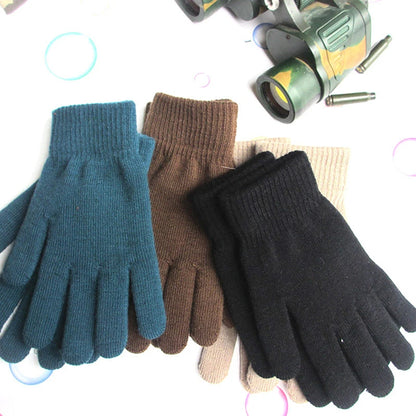 Winter Warm Gloves Five Fingers Touch-screen