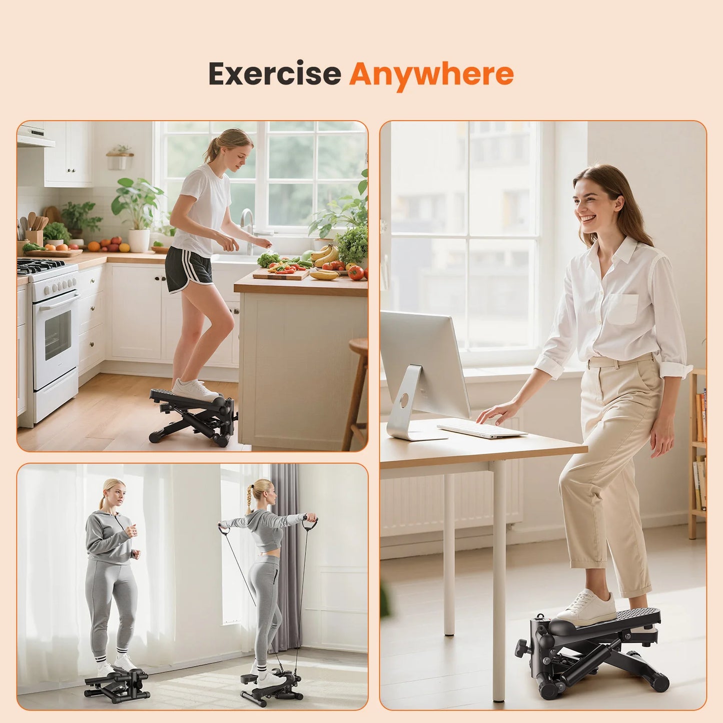 Mini Stepper 300‑Lb Hydraulic Cardio Machine