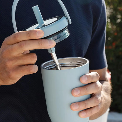 25oz Leakproof Travel Tumbler with Handle & Straw