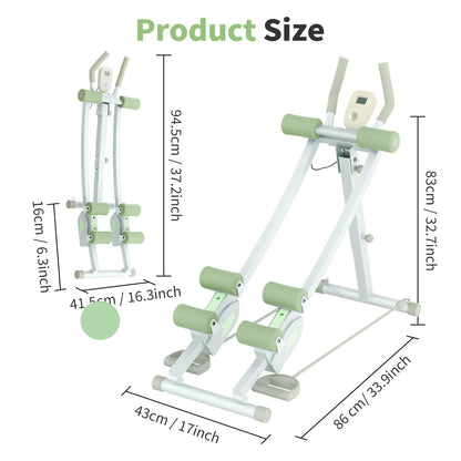 Abdominal Curling Machine Adjustable Dual Track Exercise