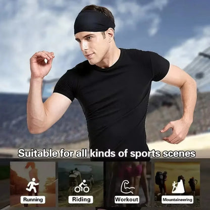 Unisex Hairband Sweatband Bandana Hair Accessories