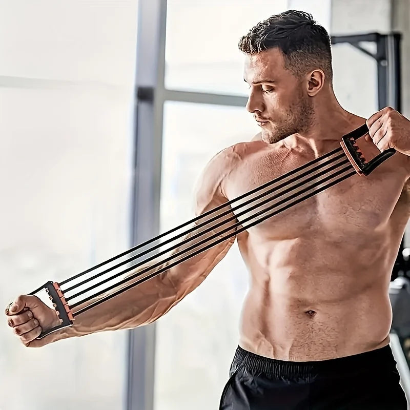 Chest Expander Adjustable Resistance Bands – 150 lbs