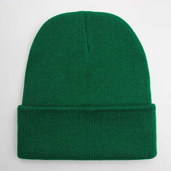 Solid Unisex Beanie Autumn Winter Wool Blends