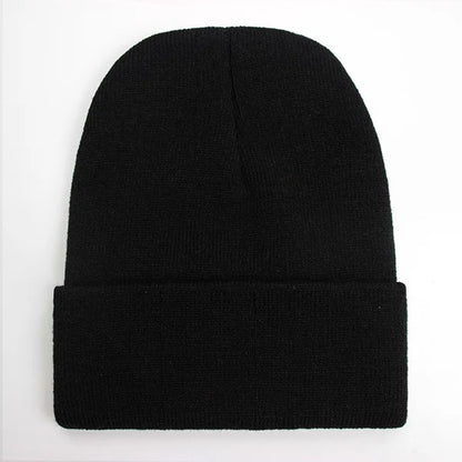 Solid Unisex Beanie Autumn Winter Wool Blends