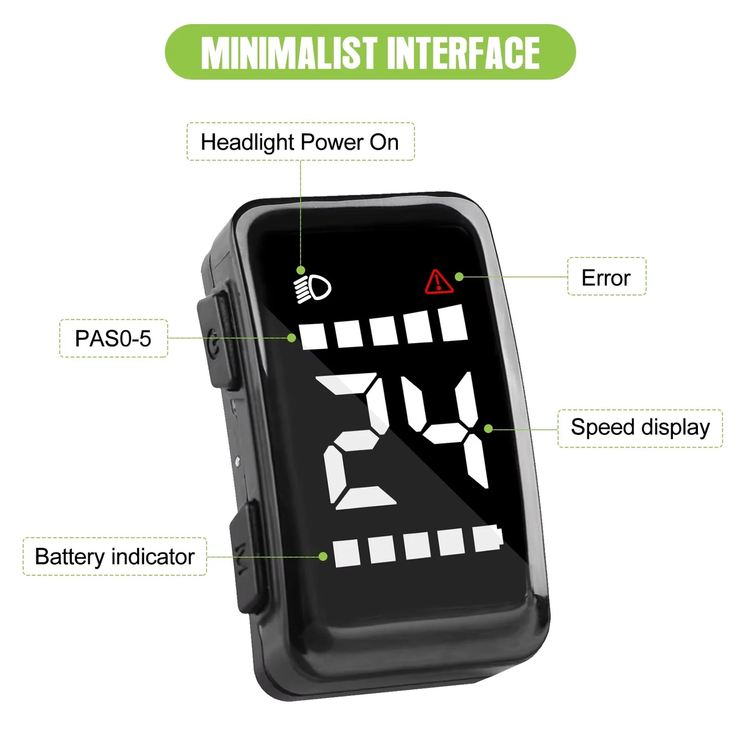 Intelligent Waterproof Mini E Bike LCD Display DZ40