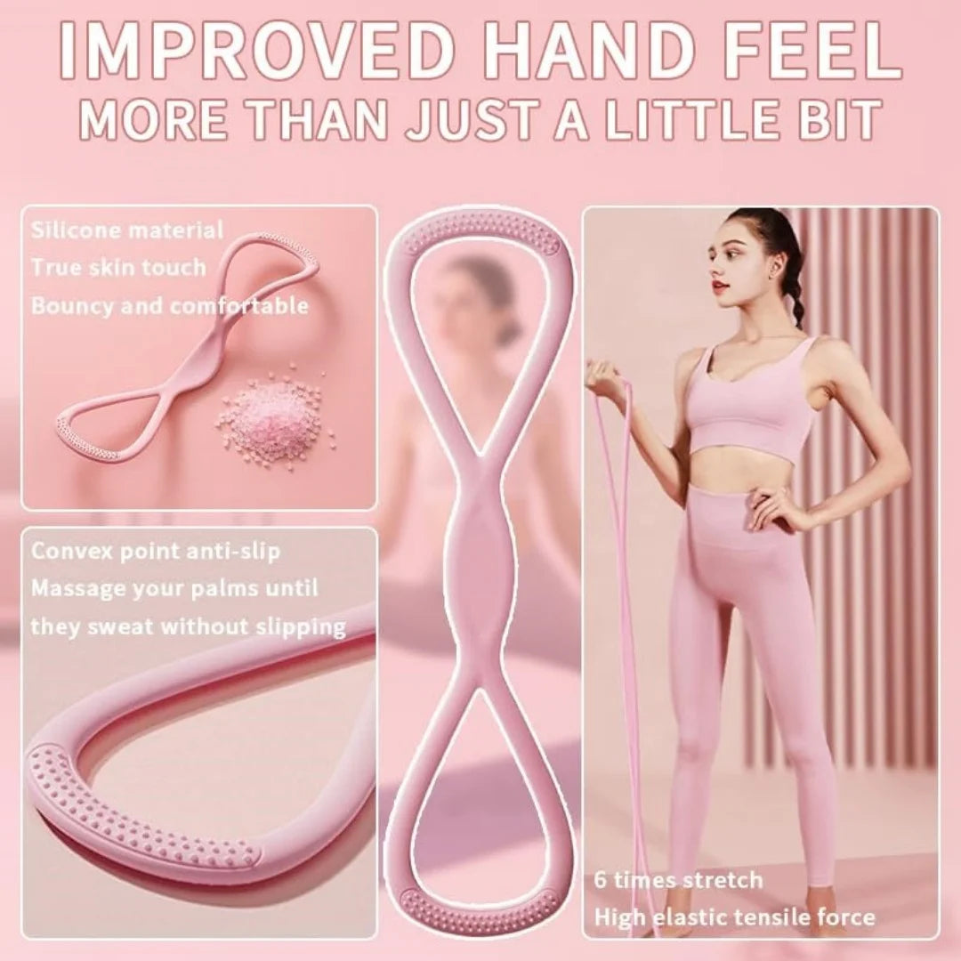 Resistance Bands Figure‑8 Elastic Fitness Set