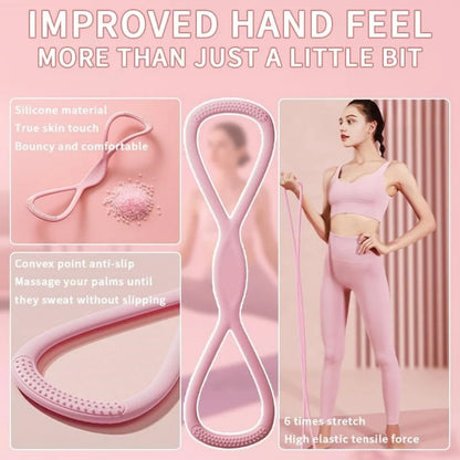 Resistance Bands Figure‑8 Elastic Fitness Set