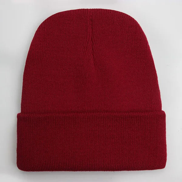 Solid Unisex Beanie Autumn Winter Wool Blends