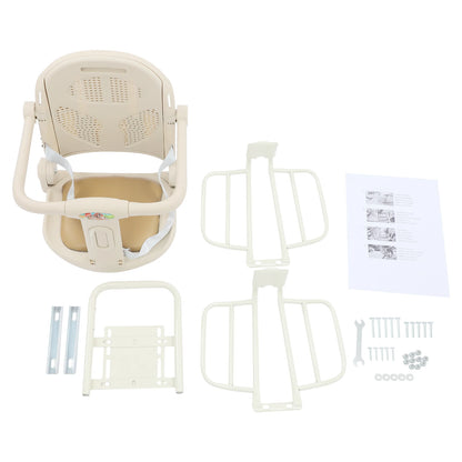 Adjustable Kids Bike Seat with Safety Backrest