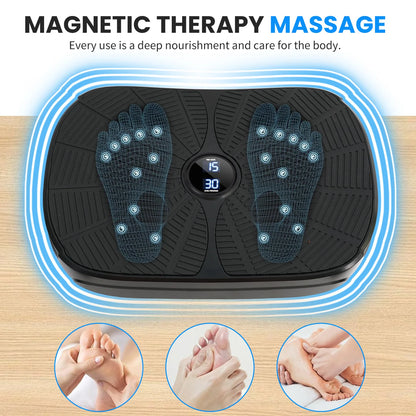 Vibration Plate Whole Body Workout Slimming Resistance Bands