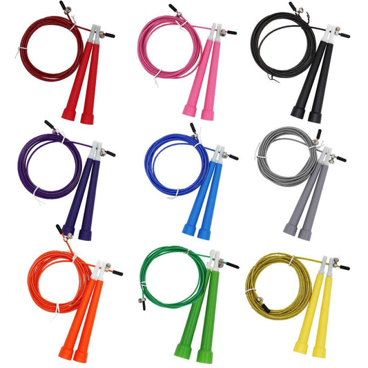 New Steel Wire Skipping Skip Adjustable Jump Rope Fitnesss Adjustable Jump Rope Workout Fitness Equipment Exercise Workout 3 Meters Speed Plastic Steel Wire Skipping Rope For Sport
