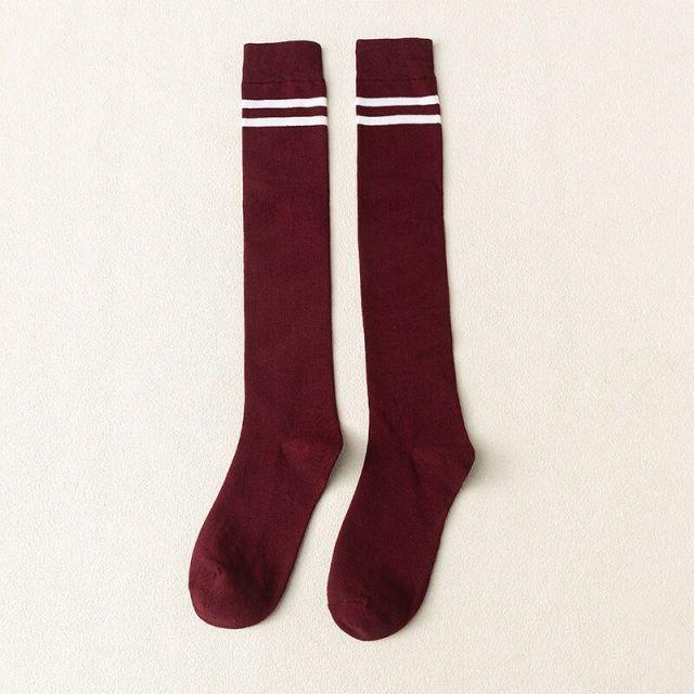 Striped Long Warm Thigh High Stockings Women's Casual Tube Thigh High Socks for School Over Knee High Socks for girls