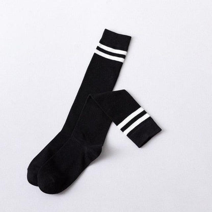 Striped Long Warm Thigh High Stockings Women's Casual Tube Thigh High Socks for School Over Knee High Socks for girls