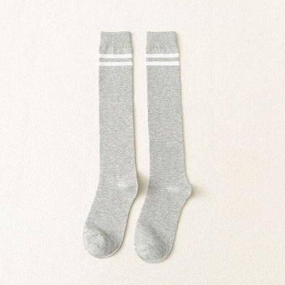 Striped Long Warm Thigh High Stockings Women's Casual Tube Thigh High Socks for School Over Knee High Socks for girls