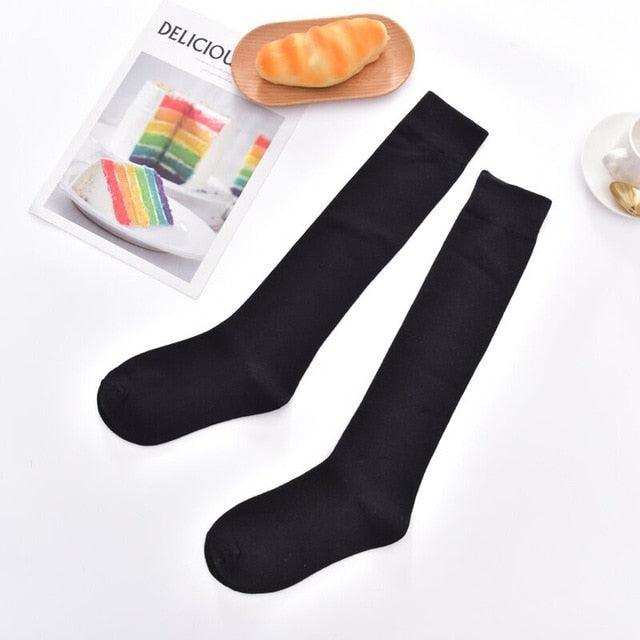 Striped Long Warm Thigh High Stockings Women's Casual Tube Thigh High Socks for School Over Knee High Socks for girls