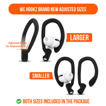 WC HookZ - Over Ear Hooks for Airpods Pro 1, 2 & Airpods 1, 2, 3