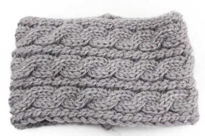 Winter Soft Wool Knit Warm Lightweight Ear Protection Crochet Headbands Elegant Turban Outdoor Sports Headwear Hair Ribbons Hair Accessories For Girl
