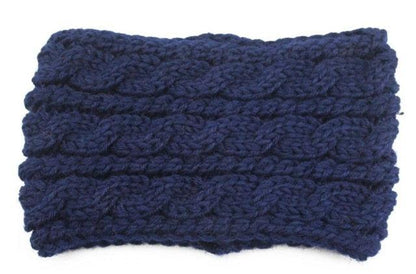Winter Soft Wool Knit Warm Lightweight Ear Protection Crochet Headbands Elegant Turban Outdoor Sports Headwear Hair Ribbons Hair Accessories For Girl